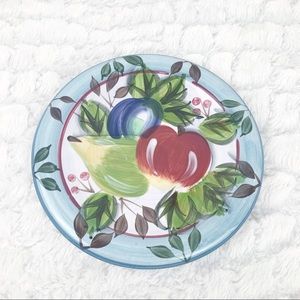 Heritage Mint LTD Black Forest Fruits Salad Plate Apple Pear Farmhouse